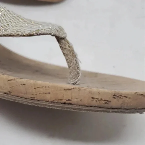 White Mountain Cream Wedge Sandals - Picture 10 of 10